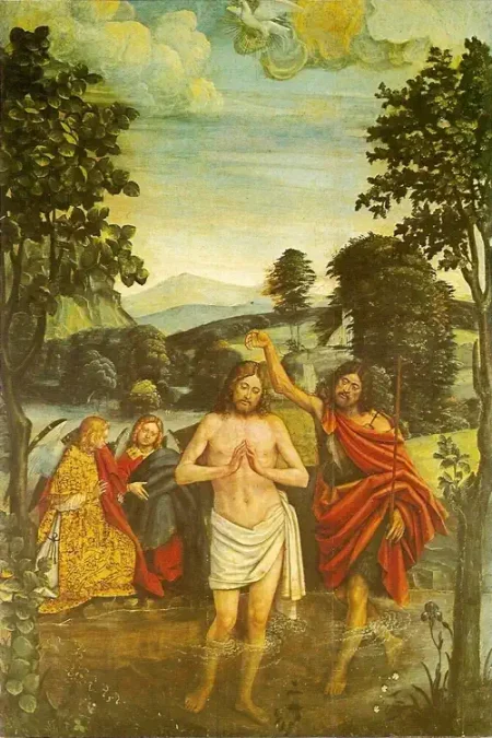 "Крещение Христа" выделяется как одно из важнейших алтарных произведений пьемонтской живописи начала XVI века