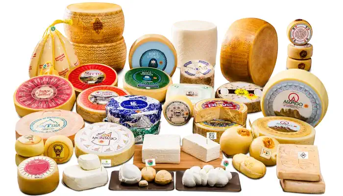 Список типичных итальянских сыров и классификация типов сыра
