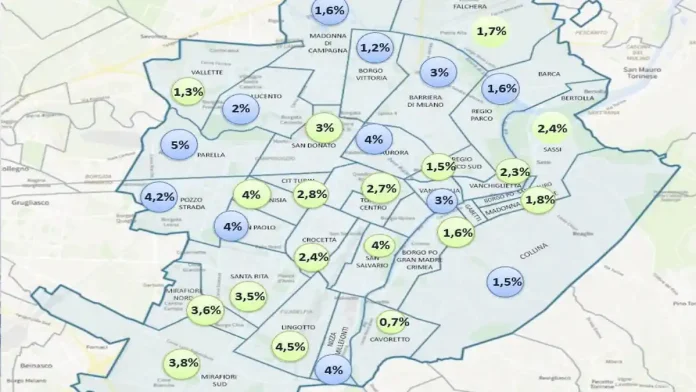 В каких районах Турина цены на жилье выросли больше всего