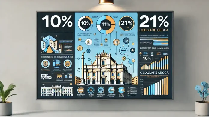 Схема налогообложения Cedolare Secca в Италии: ставка 10% и 21% на аренду недвижимости в 2025 году
