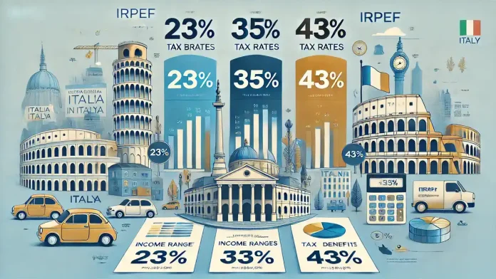 Таблица налоговых ставок IRPEF в Италии 2025, сравнение налоговой шкалы с предыдущими годами
