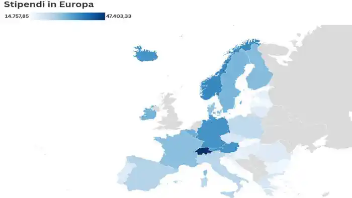 В 2000 году средняя зарплата в Италии была примерно на одном уровне с Францией. Сегодня же Франция ушла вперед, а Италия осталась на месте.